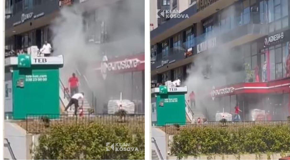 Zjarri te objekti në rrugën “B” në Prishtinë, policia: Nuk ka të lënduar