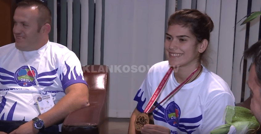 Donjeta Sadiku kampione e Evropës me para borxh (VIDEO)