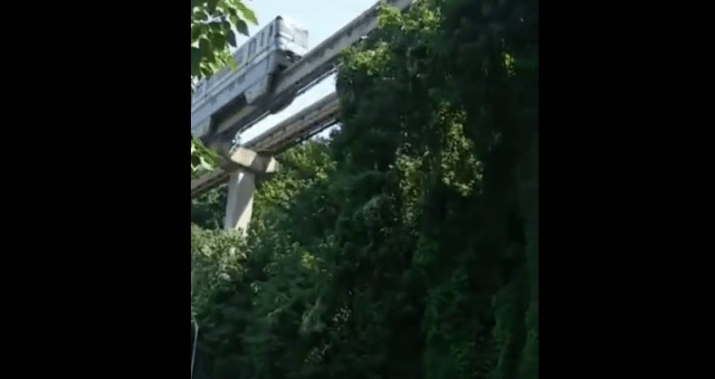 E çuditshme: Linja e një treni përmes një banese (VIDEO)