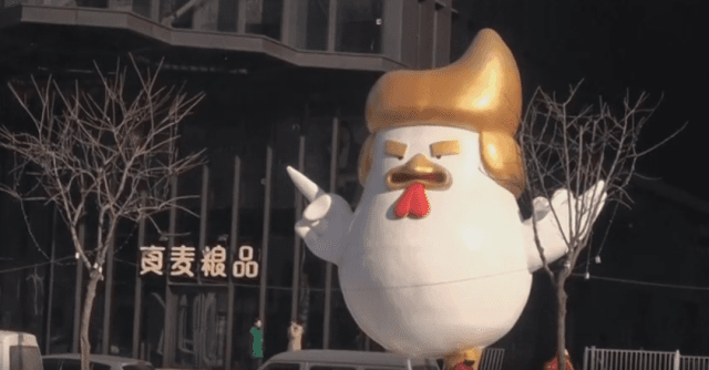 Donald Trump me statujë gjeli në Kinë (VIDEO)