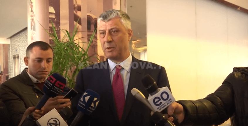 Thaçi u gëzohet lajmeve nga Amerika (VIDEO)