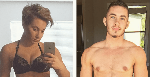 Transvestiti që po përçon një mesazh të rëndësishëm