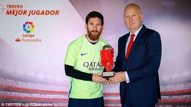 Messi pesë herë futbollisti i vitit, DY herë i muajit