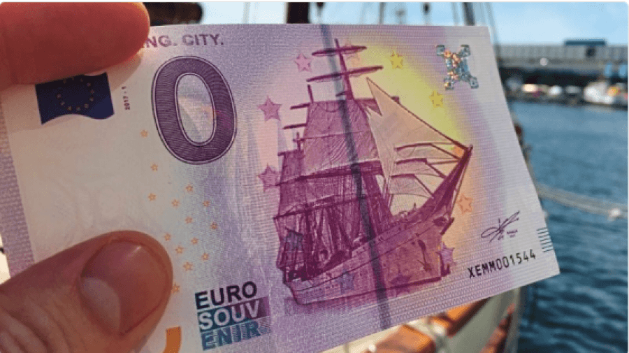 Kartëmonedha që ka vlerën 0 e kushton 2.5 euro