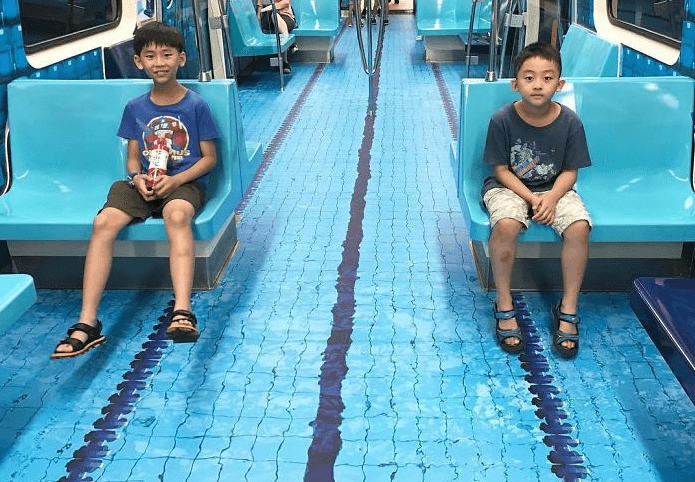 Tajvani i shndërron autobusët në ambiente sportive (FOTO)