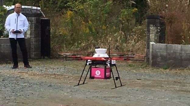 Banorët e një qyteti japonez furnizohen me ushqim përmes dronëve