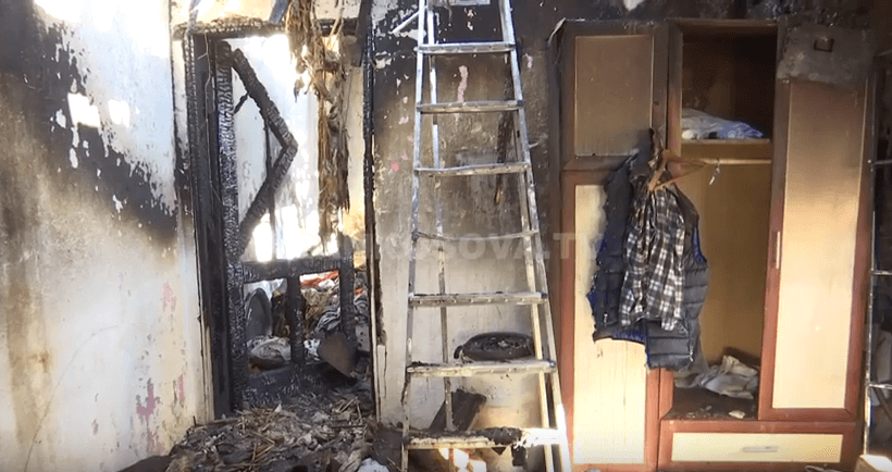 Digjet shtëpia në Prishtinë (VIDEO)