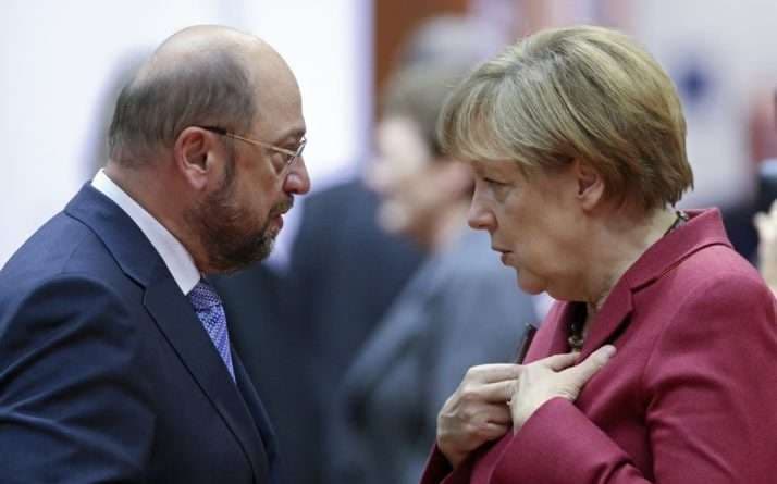 Merkel dhe Shulz në bisedime për koalicionin e madh