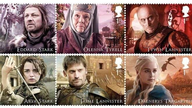 "Game Of Thrones" tani edhe në pulla postare (FOTO)