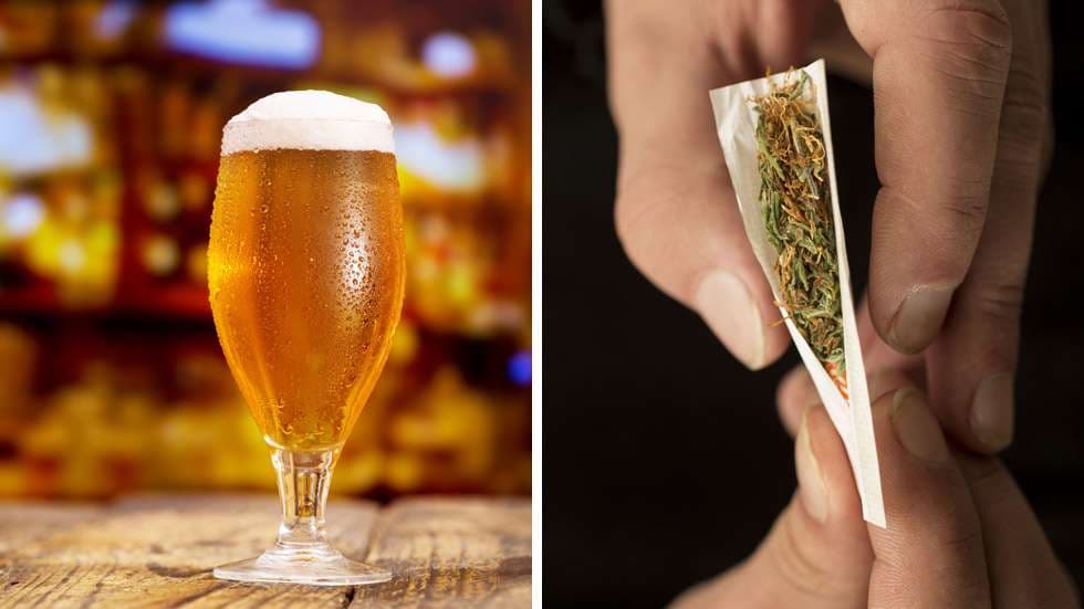 Alkooli dëmton trurin më shumë se kanabisi