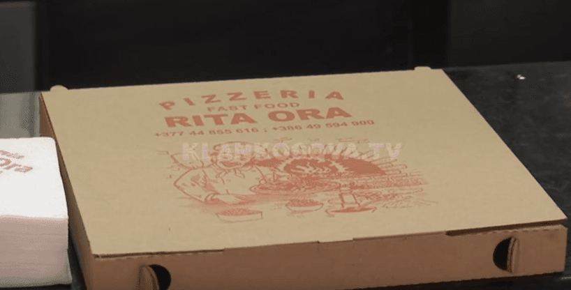 Rita Ora “shndërrohet” në piceri (VIDEO)