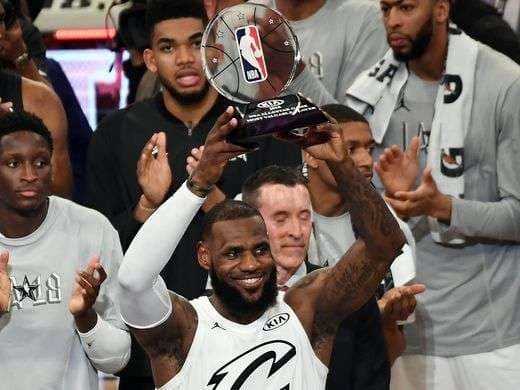 LeBron James MVP për herë të tretë në Ndeshjen e Yjeve – barazohet me Michael Jordan (VIDEO)