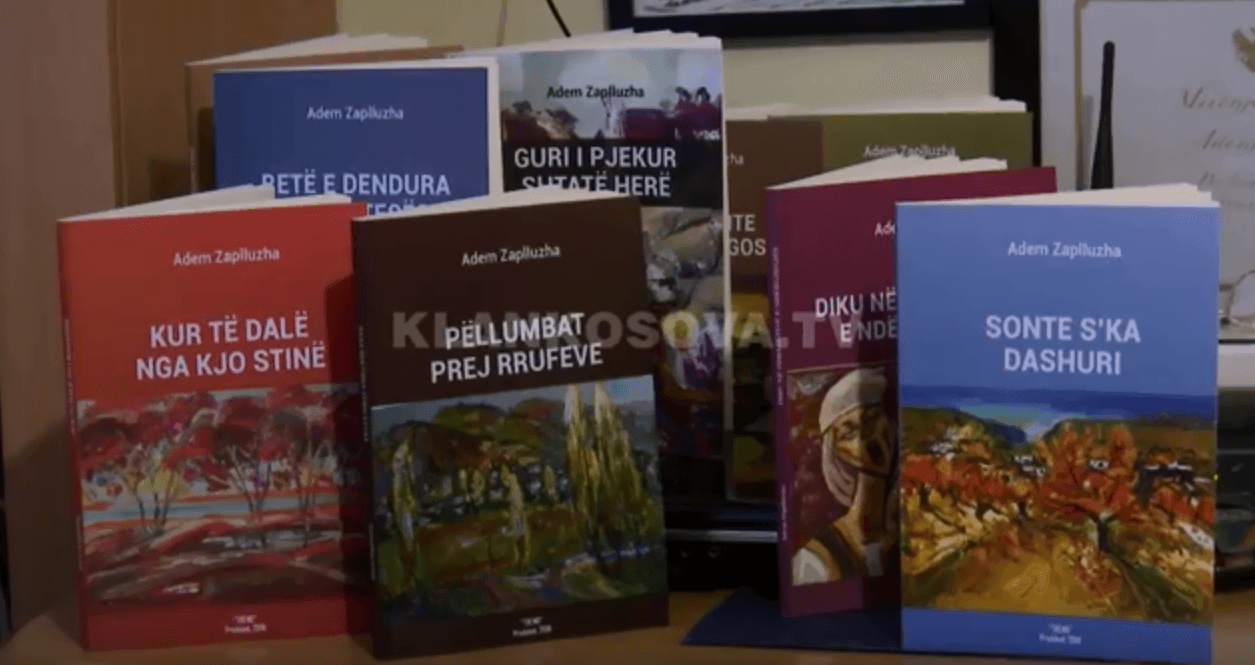 Adem Zaplluzha, poeti me 163 libra të botuar (VIDEO)