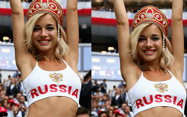 Tifozja tërheqëse ruse e Botërorit 2018 është një yll pornografik (FOTO)