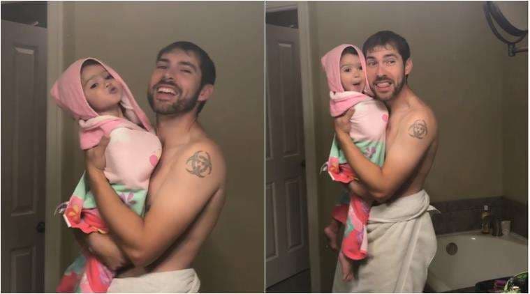 Adam Levine këndon ‘’Girls Like You’’ bashkë me vajzën dyvjeçare (VIDEO)