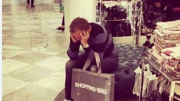 Fotografitë që dëshmojnë se burrat nuk e duan shopingun