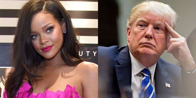 Rihanna ndalon Trump që t’i lëshojë këngët e saj gjatë tubimeve të tij