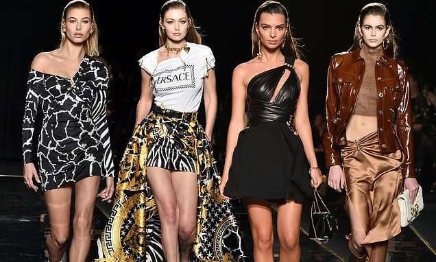 Modelet tërhoqën gjithë vëmendjen në pasarelën e Versace
