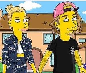 Bieber dhe Baldwin ilustrohen si karaktere të “Simpsons”