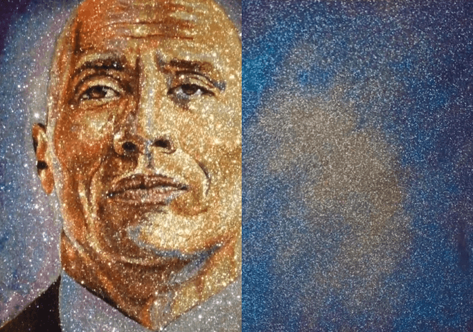 Ky portret i Dwayne Johnson po i mahnit të gjithë (VIDEO)