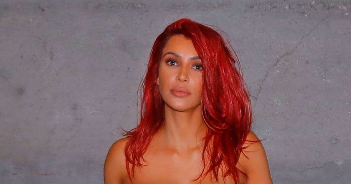 Kim Kardashian bëhet flokëkuqe