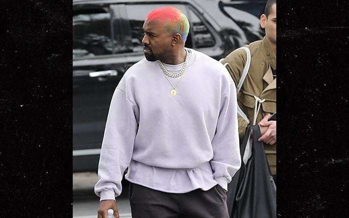 Kanye West me ylber në kokë