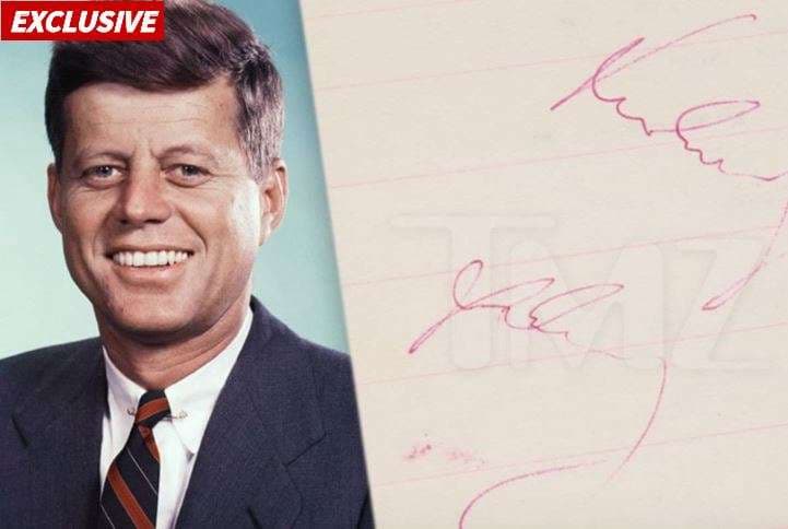 Shitet autografi i Kennedyt, i nënshkruar dy orë para vrasjes (VIDEO)