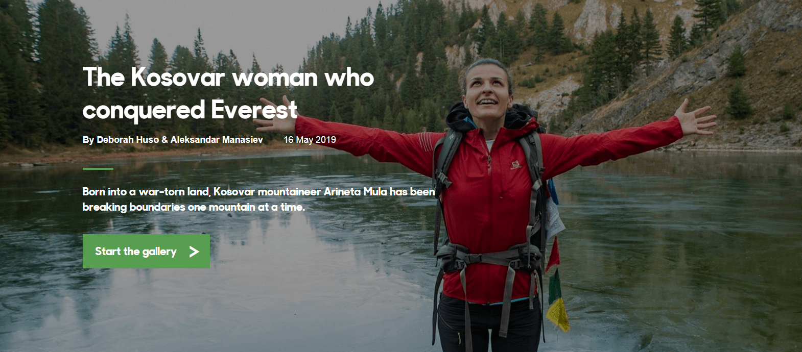 BBC i kushton një artikull alpinistes nga Kosova, Arineta Mula