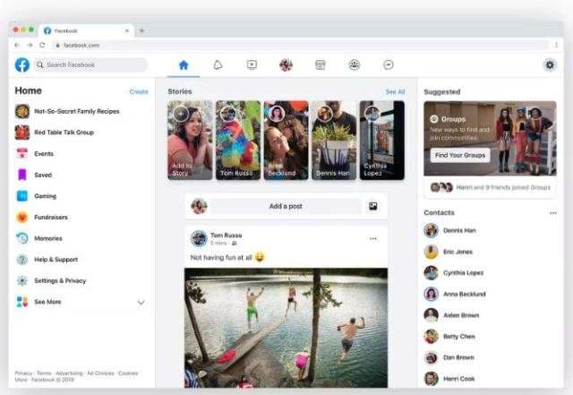 Facebook së shpejti me dizajn të ri (FOTO+VIDEO)