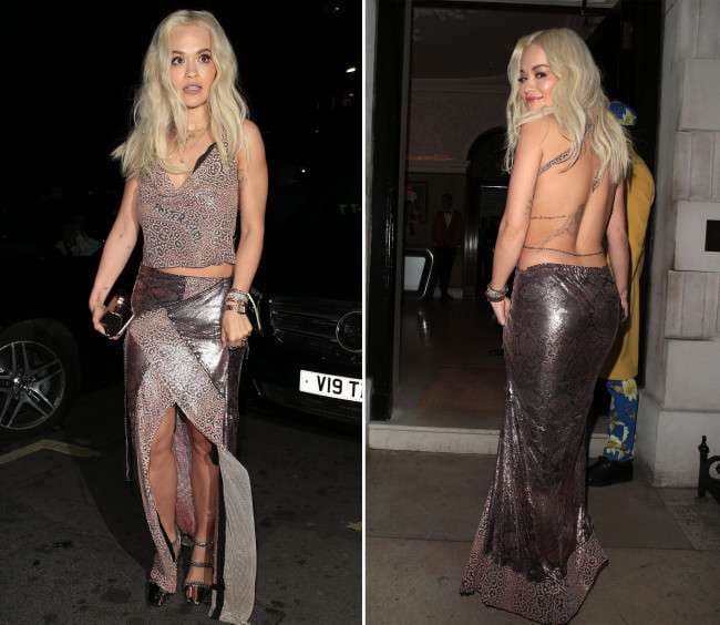 Rita Ora me veshje seksi në darkën me Liam Payne