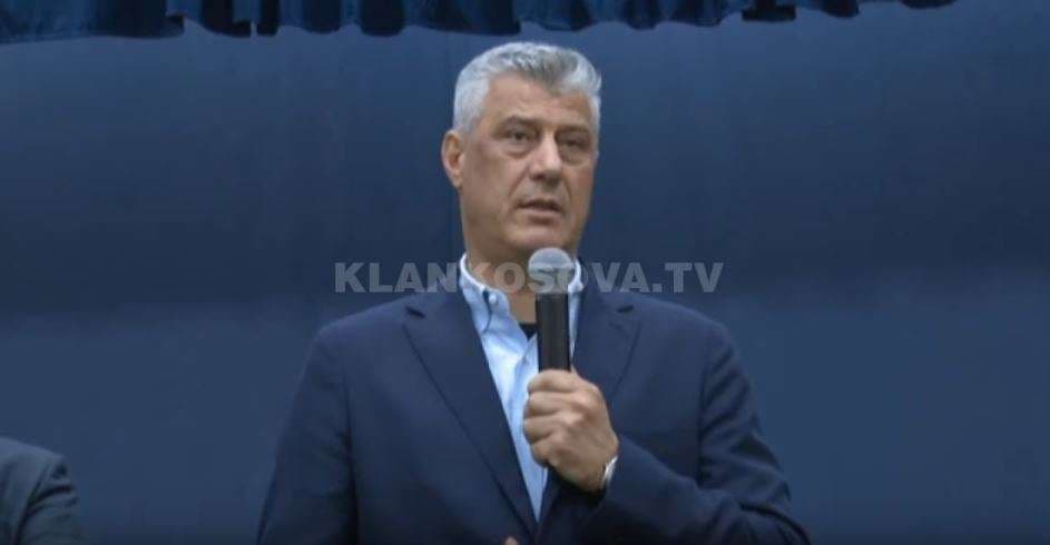 Thaçi nderohet në Has të Shqipërisë (VIDEO)