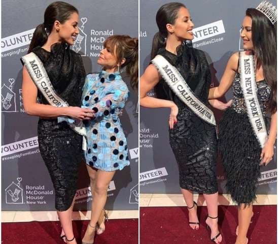Miss Kalifornia Erica Dann shkëlqen në fustanin e disenjatores Vjollca Llapashtica