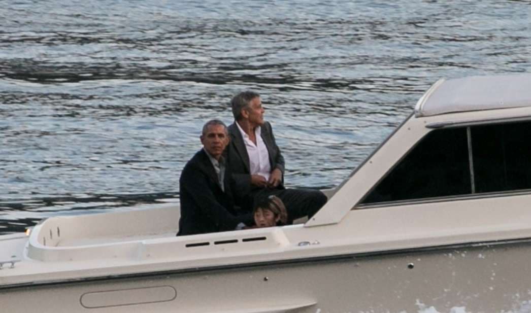 George Clooney dhe Barack Obama bashkë në Itali (FOTO)