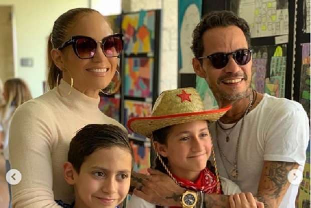Jennifer Lopez feston Ditën e Babait me Marc Anthony
