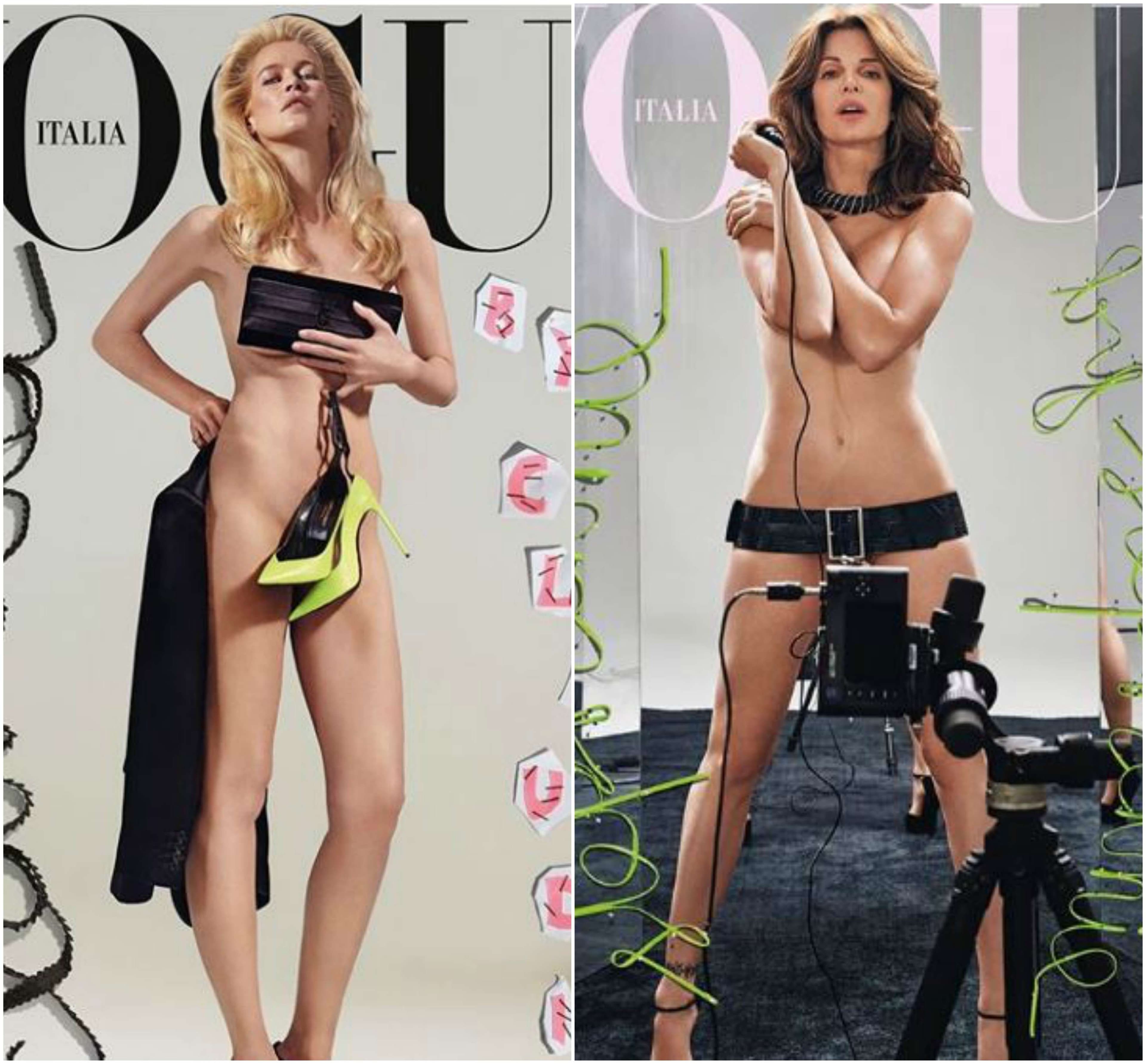 48 vjeçarja Claudia Schiffer dhe 51 vjeçarja Stephanie Seymour pozojnë nudo