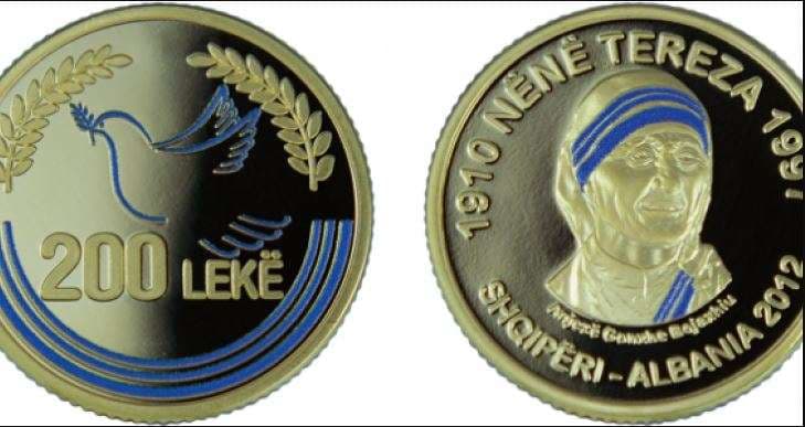 Banka e Shqipërisë publikon monedhën përkujtimore për Nënë Terezën