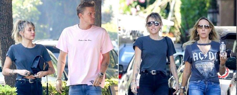 Miley Cyris e takon të dashurin e ri me nënën