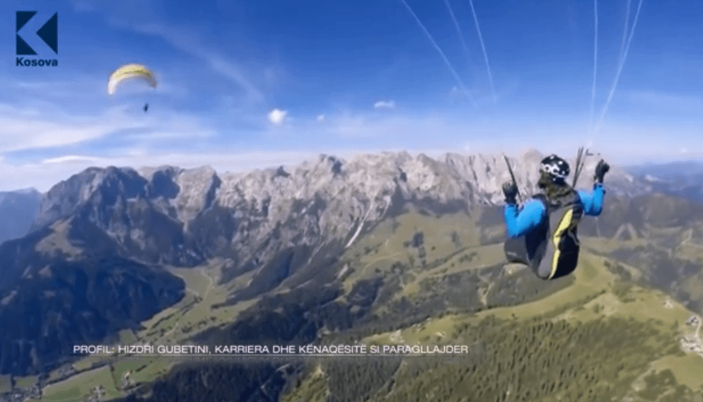 Hizdri Gubetini, karriera dhe kënaqësitë si paragllajder (VIDEO)