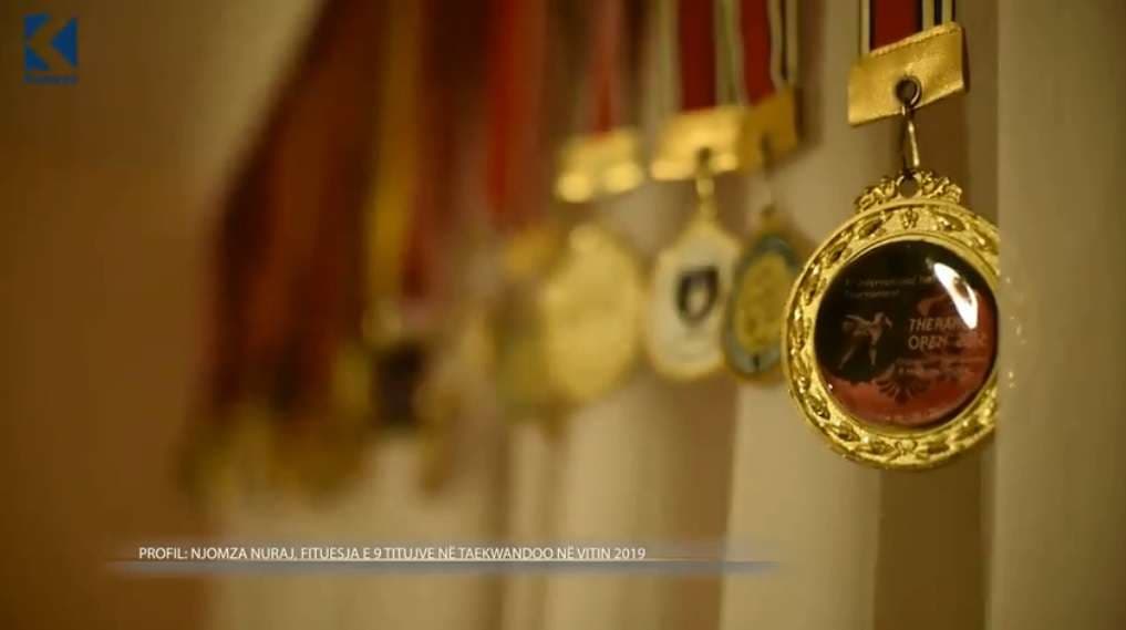 Njomza Nuraj, fituesja e 9 titujve në taekwandoo në vitin 2019 (VIDEO)