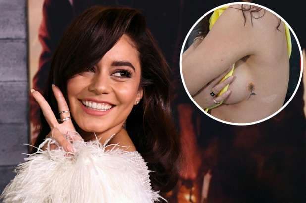 Vanessa Hudgens duket seksi me tatuazhin e ri