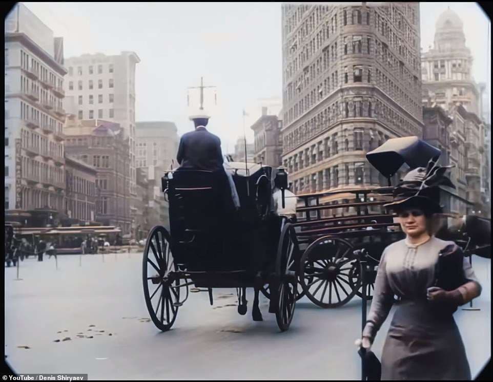 Pamjet mahnitëse të New Yorkut të 1911-ës ngjyrosen nga inteligjenca artificiale me rezolucion të lartë