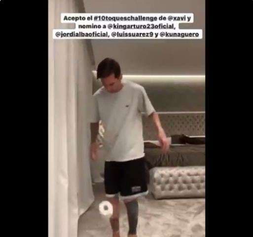 Përpos me top, Messi bën lëvizje magjike edhe me letër higjienike (VIDEO)