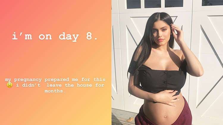 Shtatzënia e ka përgatitur Kylie-n për karantinë