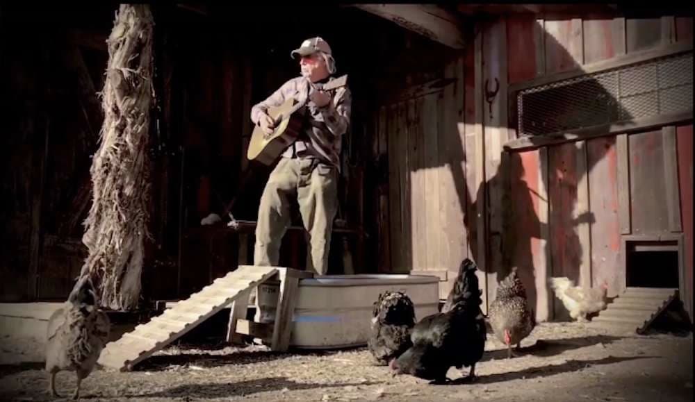Neil Young iu këndon pulave të veta