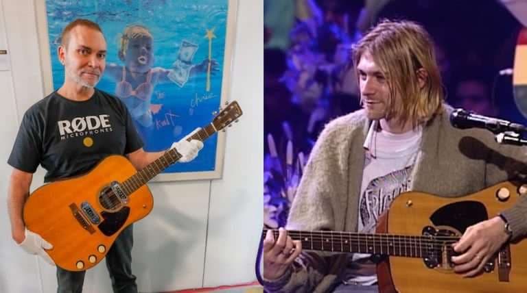 Shitet me çmim rekord kitara në “MTV Unplugge” e Kurt Cobain