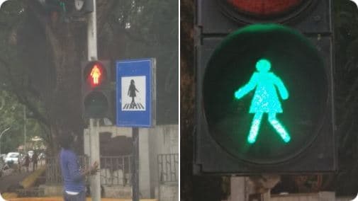 Mumbai instalon figura femërore në semaforë për të promovuar barazinë gjinore (FOTO)