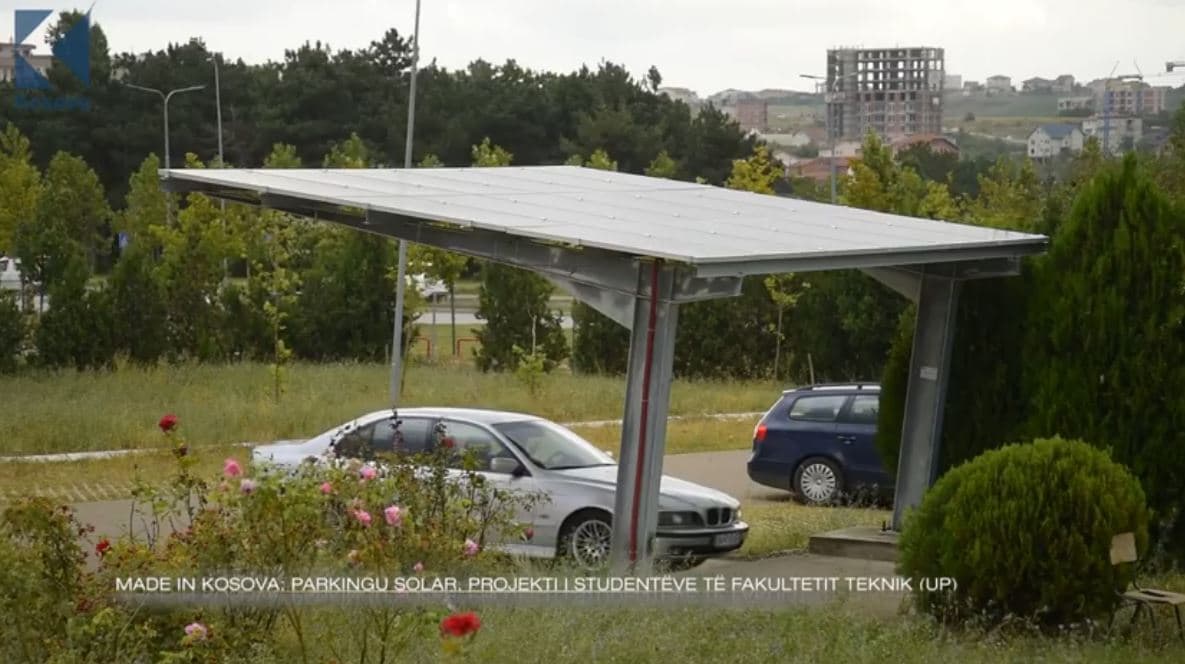 Parkingu solar, projekti i studentëve të Fakultetit Teknik (UP)
