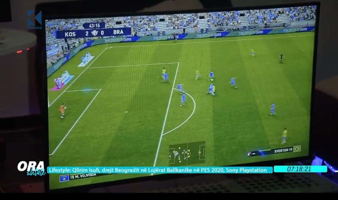 Qlirim Isufi, drejt Beogradit në Lojërat Ballkanike në PES 2020- Sony Playstation (VIDEO)