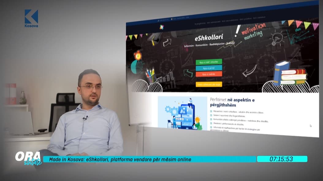 eShkollari - platforma vendore për mësimin online (VIDEO)