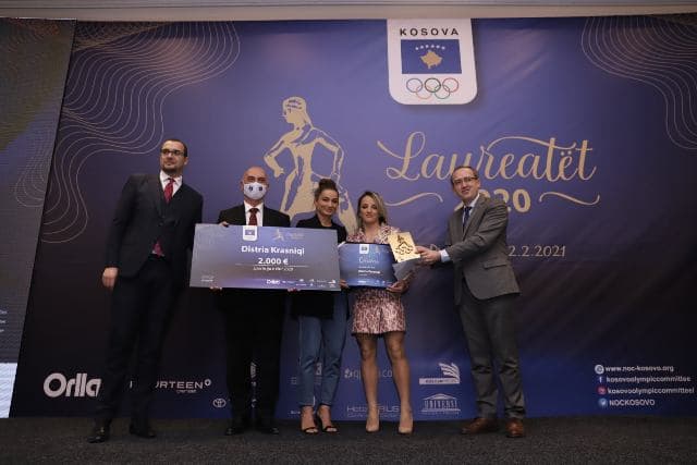 Distria Krasniqi shpallet sportistja e vitit 2020